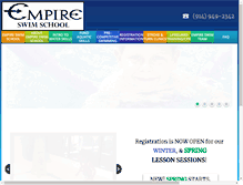 Tablet Screenshot of empireswimschool.com